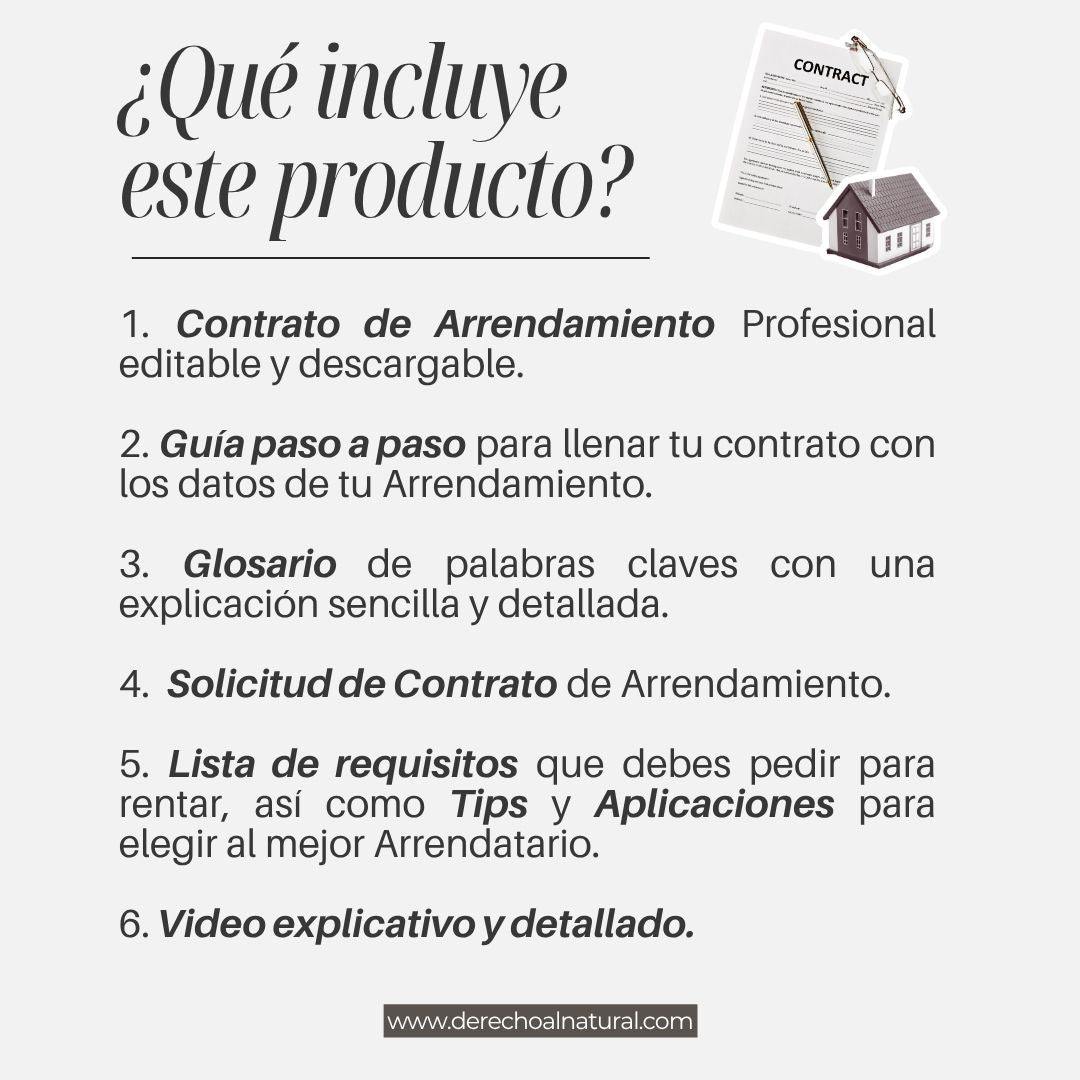 RENTA SIN RIESGOS: Kit Legal para Arrendar tu Casa