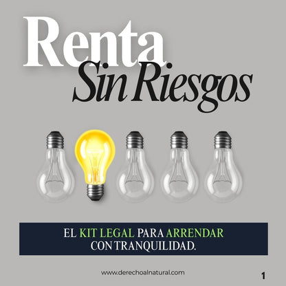 RENTA SIN RIESGOS: Kit Legal para Arrendar tu Casa